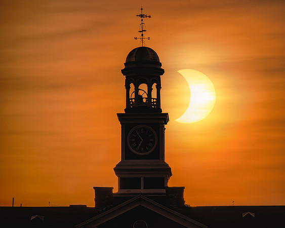 Houlton Town Clock Eclipse