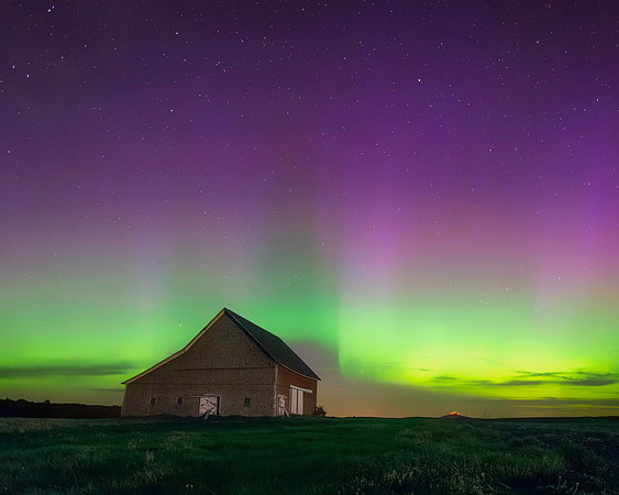 East Road Barn Northern Lights