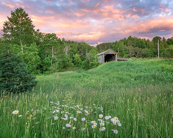 Watson Covered Bridge Sunset
