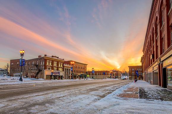 Winter Sunrise Market Square