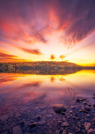 Nickerson Lake Fall Sunset