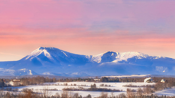 Mt Katahdin Pano Winter
